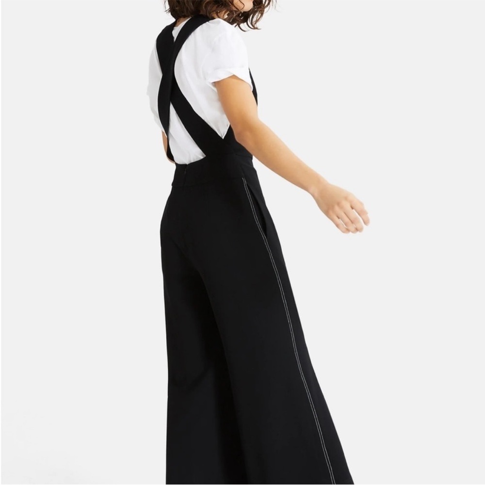 THEORY Black Crisscross Straps Jumpsuit - Picture 2 of 11